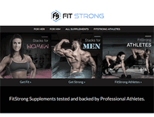 Tablet Screenshot of fitstrong.com